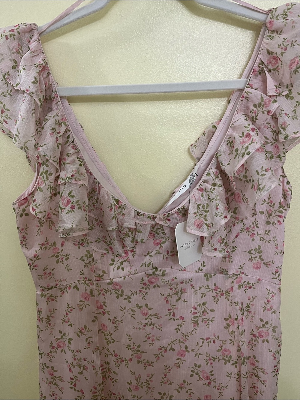 NEW Altar’d State Pink Floral Maxi Dress Size Small Available NWT - Picture 7 of 8
